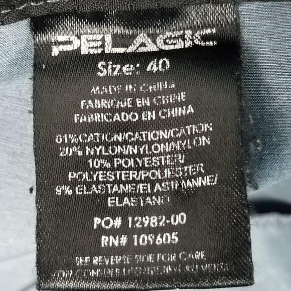 Pelagic Mako Hybrid Shorts Mens 40 Blue Performance Fishing Water Repellent Logo - Picture 15 of 16